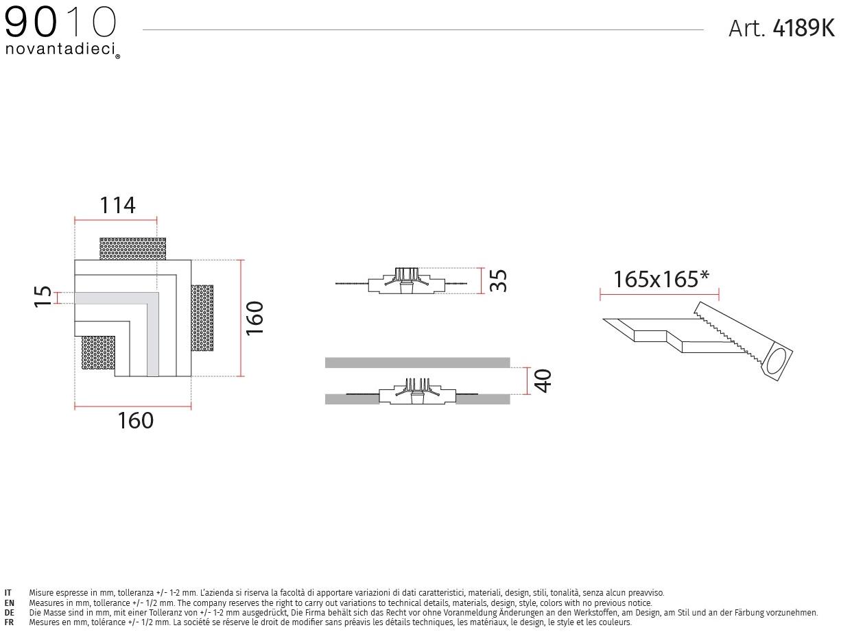 9010 novantadieci Линейный профиль освещения в cristaly®  4189k  - Вид №1