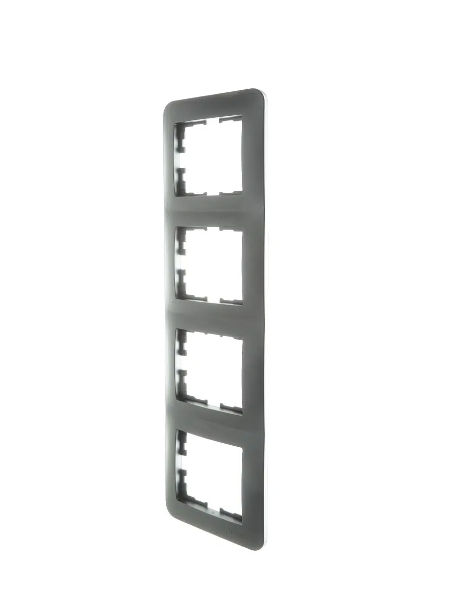 ASTI Рамка 4-ая вертикальная б/вст платина LEZARD 7081-3500-154 - Вид №2