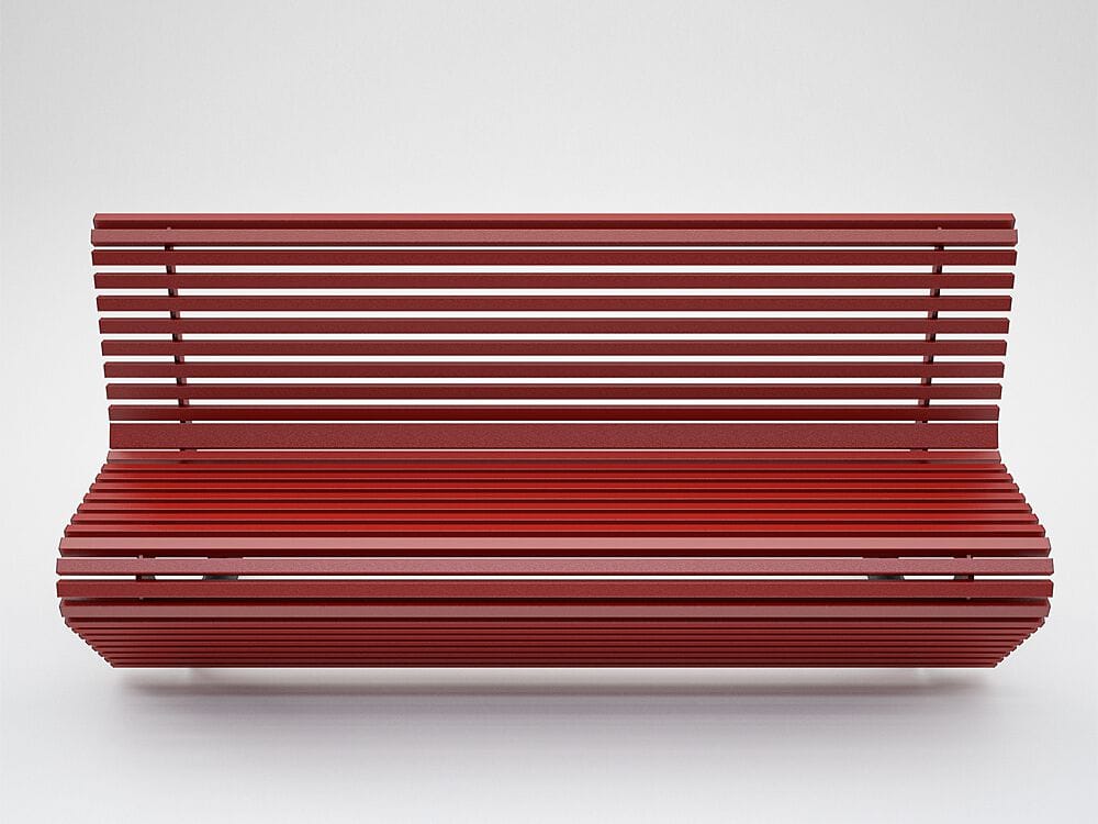 Алюминиевая скамья со спинкой CITYSì Elodie ARCH-00122065 - Вид №1