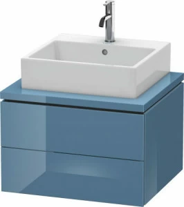 LC581504747 Тумбочка для консоли L-Cube #LC5815 620 x 547 мм Каменно-синий глянцевый лак