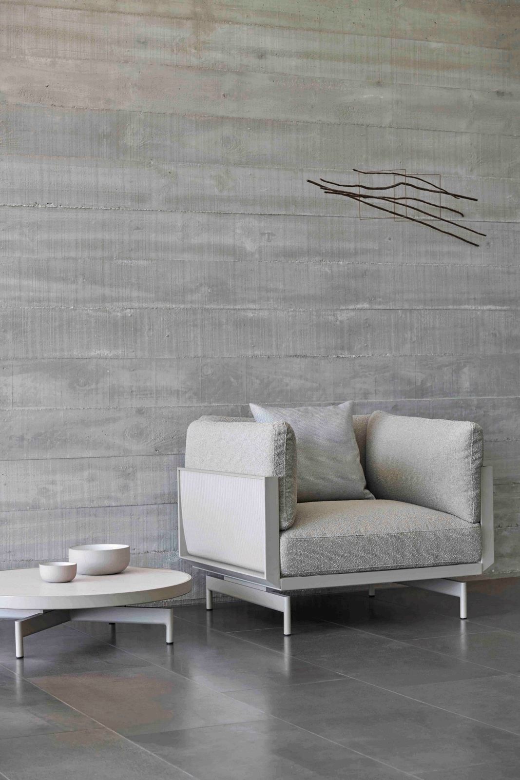 Фарфоровый круглый садовый столик GANDIABLASCO Onde ARCH-00126338 - Вид №15