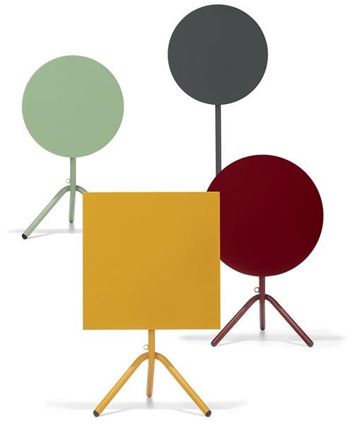 COLOS Квадратный стол из листового металла со складывающейся столешницей Ta sun-id-1436389 - Вид №2