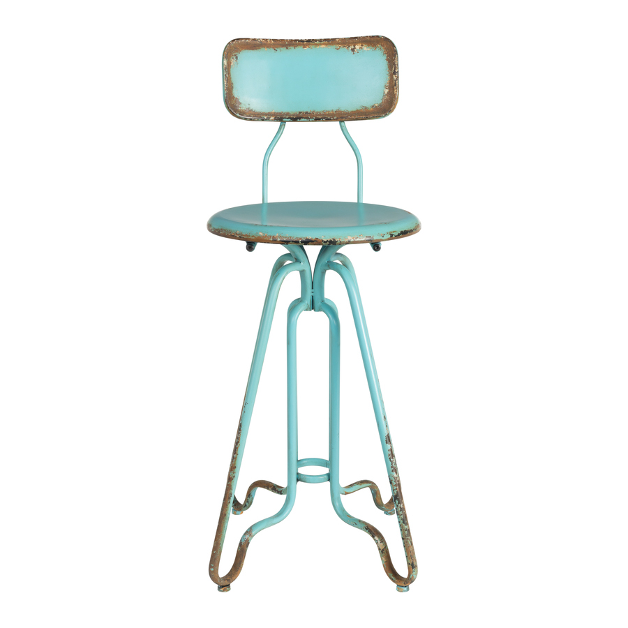 Стул барный Ovid голубой Dutchbone 1500043 - Вид №1