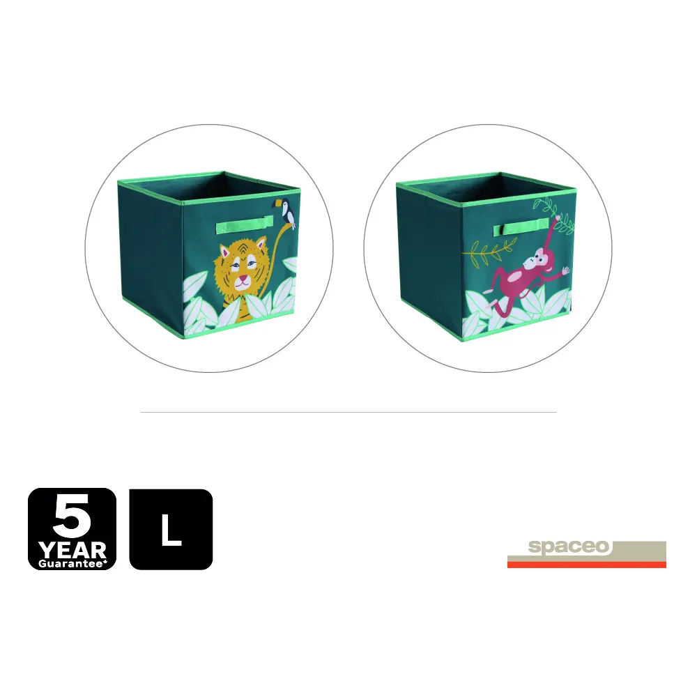 Короб Spaceo Kub 310x310x310 мм 29 л полиэстер 600D цвет зеленый STLM-2151671 - Вид №5