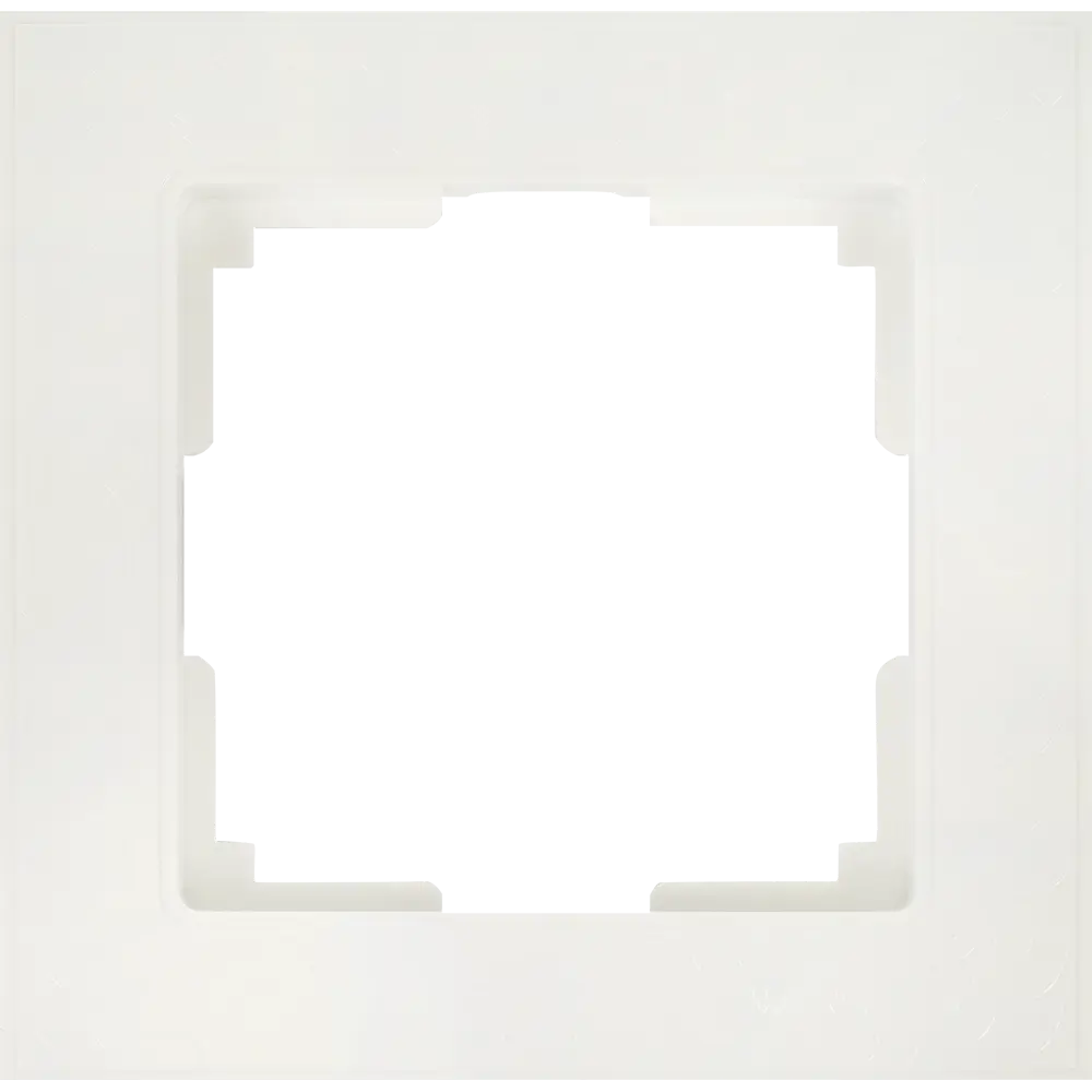 Рамка для розеток и выключателей Werkel Flock 1 пост, цвет белый STLM-2059656