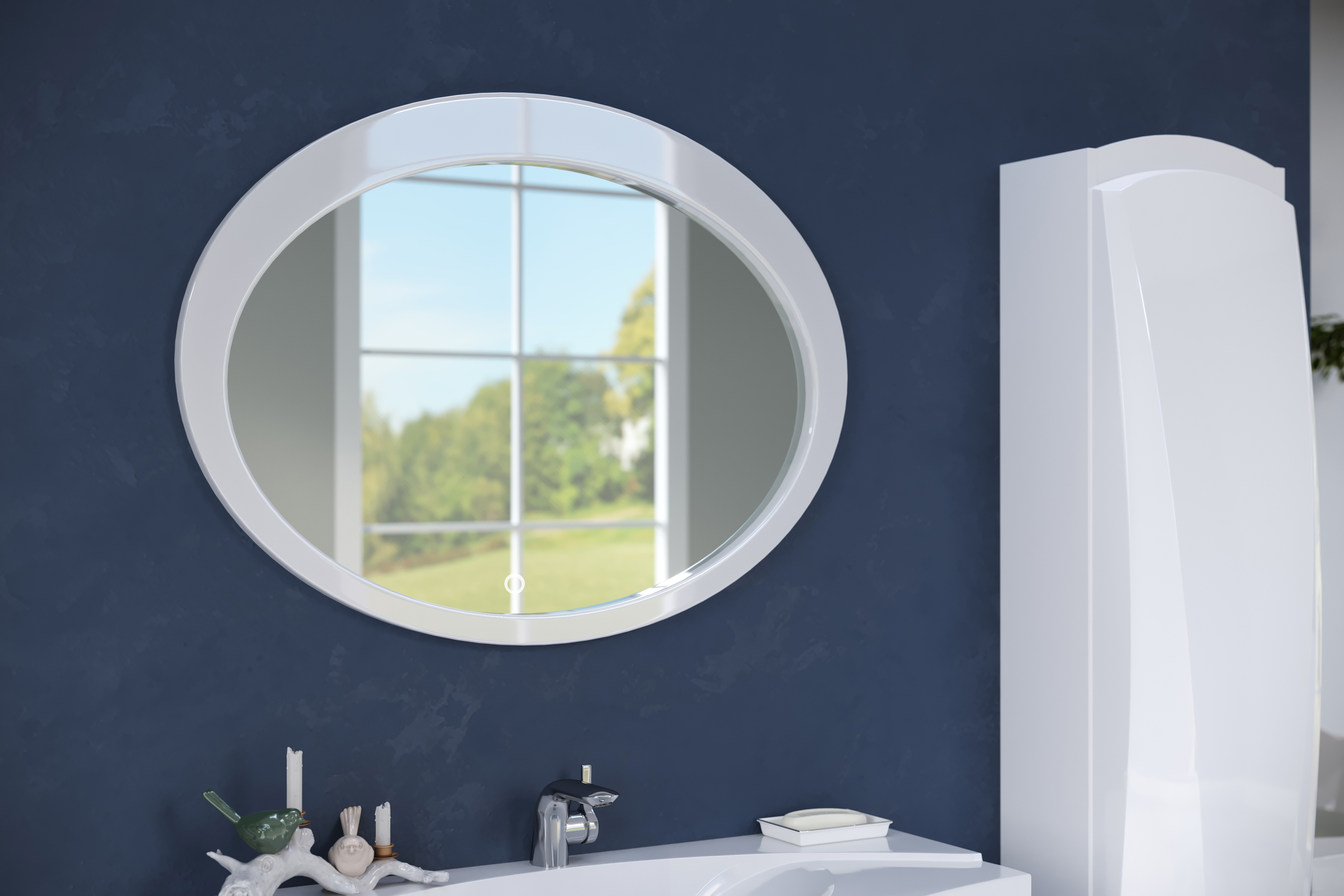 У51941 Зеркало Eclipse 75*100 Light, с подогревом 1 Marka Eclipse - Вид №1