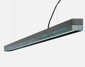 GANTlights Led подвесной светильник из цемента и оксидированного дуба C