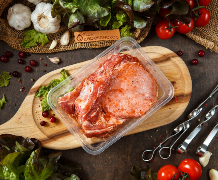 6308 Стейк свиной на кости в брусничном маринаде Вкусляндия  - Вид №2