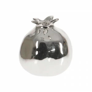 Ваза керамическая серебряная TO4ROOMS  00-3893221 Серебро