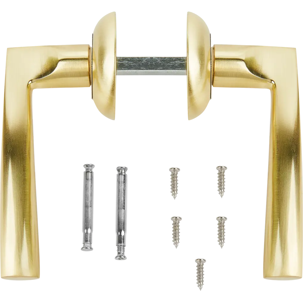 Дверные ручки EDSON EDS-37H-R1 золото для межкомнатных дверей 85170621 STLM-0059420 - Вид №1