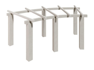 Изогнутый бетонный навес