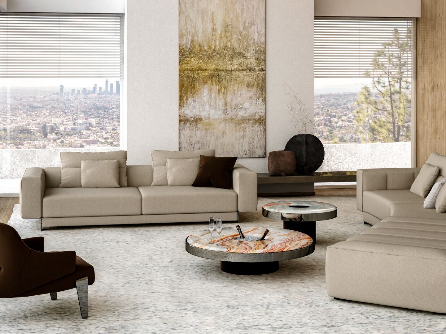 Круглый журнальный столик с держателем льда Arketipo APERITIVO ARCH-00138357 - Вид №6