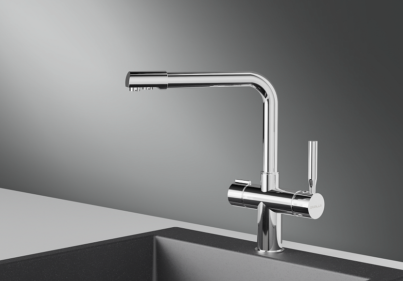 2088, ХРОМ, СМЕСИТЕЛЬ КУХОННЫЙ GRANULA 2088-ST107