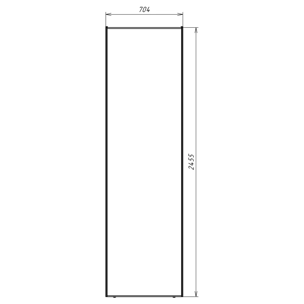 Дверь-купе KONSENSA 244.5x70.4 см МДФ цвет кашемир профиль черный узкий STLM-2089811 - Вид №14