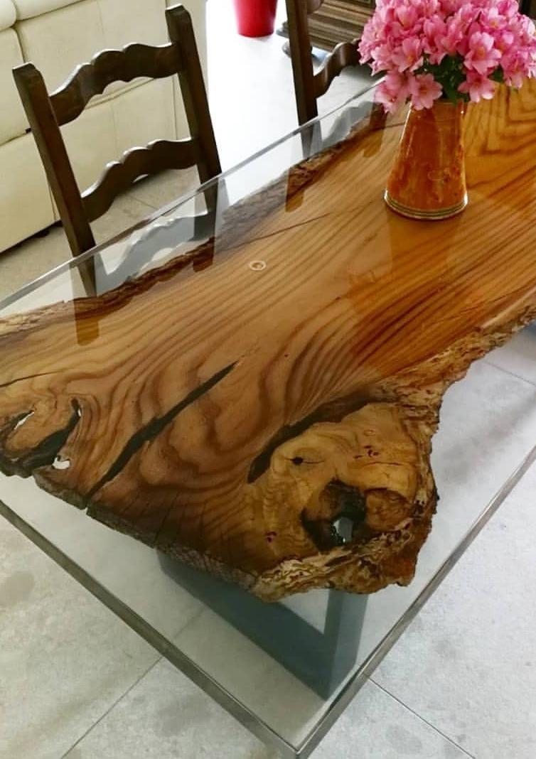 ANTICO TRENTINO Обеденный стол из смолы Lebrìc design - legno e resina sun-id-1383007 - Вид №3