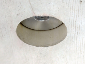 Алюминиевый круглый утопленный прожектор с диммером