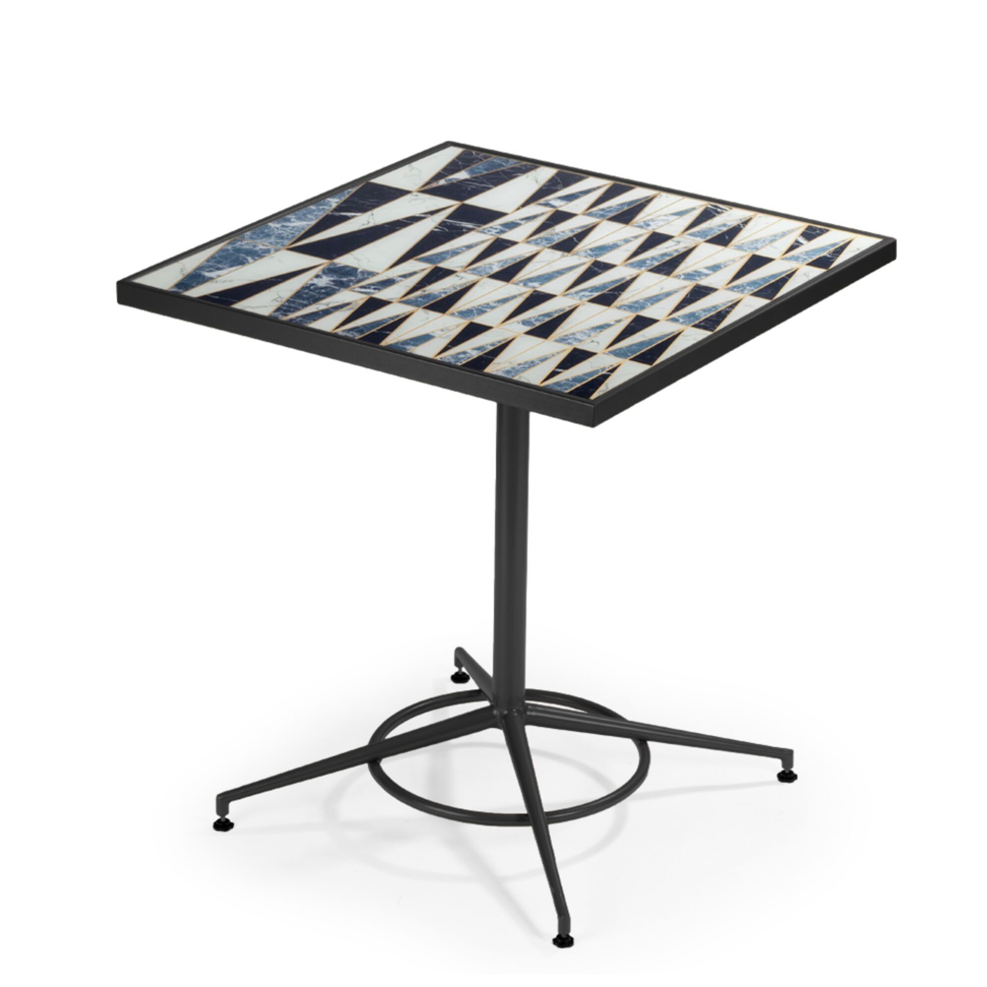 Квадратный стол из стекла и металла Mambo Unlimited Ideas PRAGA ARCH-00149242 - Вид №4