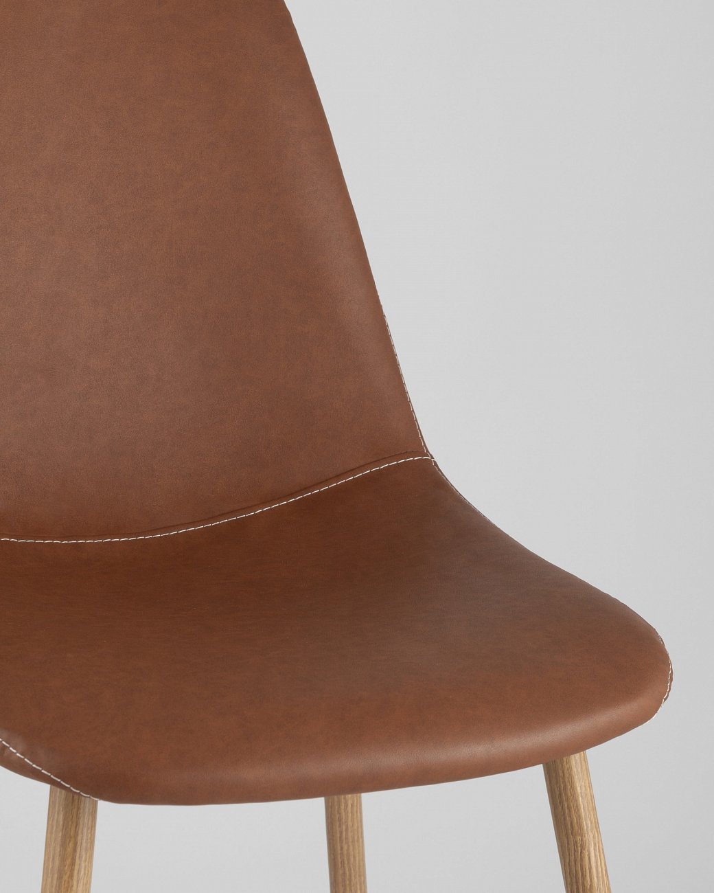 Стул со спинкой коричневый из экокожи "Валенсия" STOOL GROUP ДИЗАЙНЕРСКИЕ, ИНТЕРЬЕРНЫЕ 00-3946144 Коричневый  - Вид №7