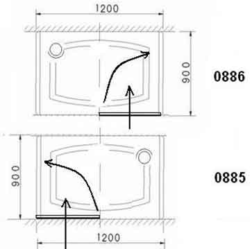 A-0886 Душевая кабина Appollo A Santreyd - Вид №1
