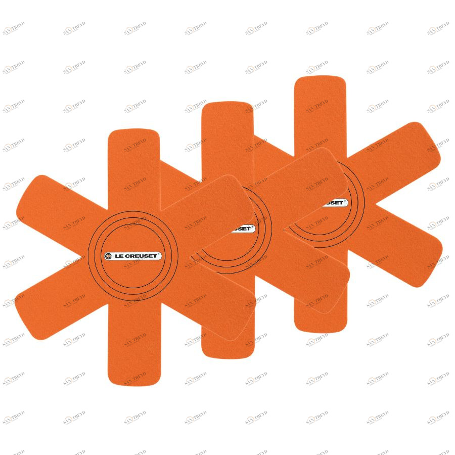 Набор для хранения посуды Le Creuset, 3 предмета, оранжевый 95003440090300