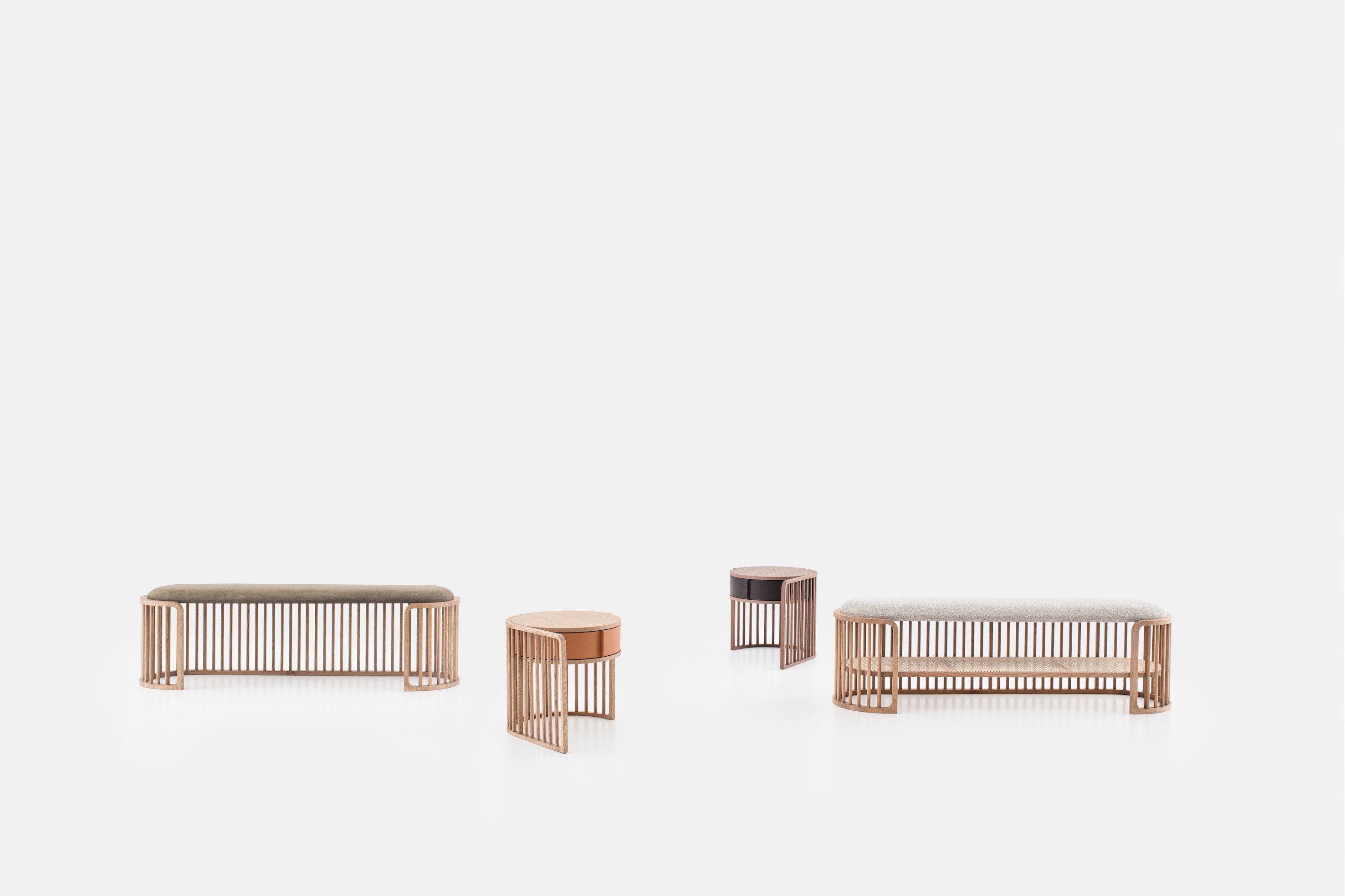 Деревянная круглая тумбочка с ящиками Pianca ARCH-00028815 - Вид №7