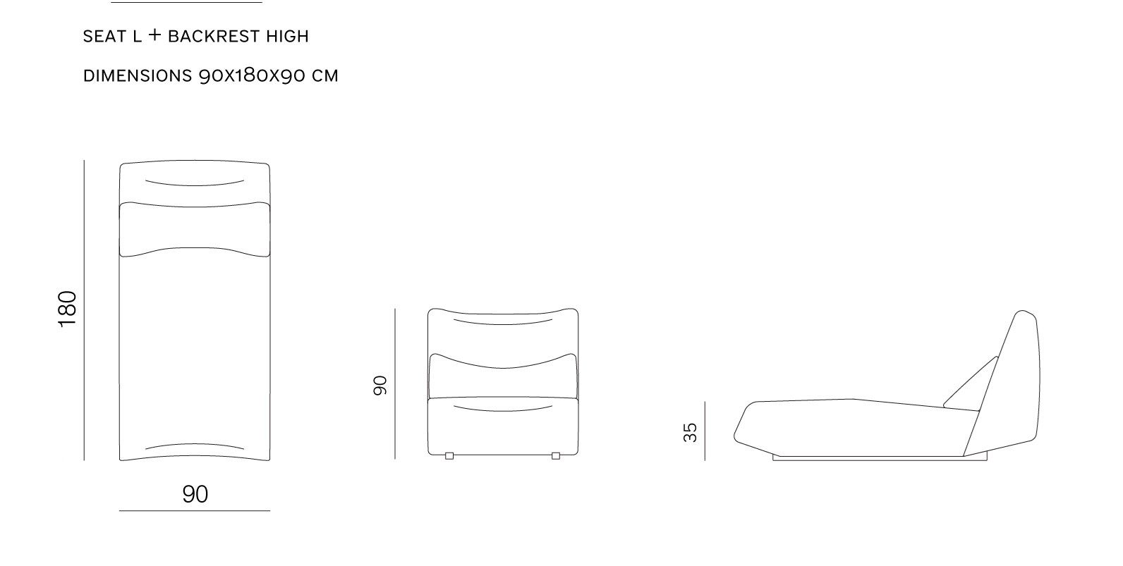 Модульный тканевый диван с полуостровом prostoria Отсутствует ARCH-00066693 - Вид №3