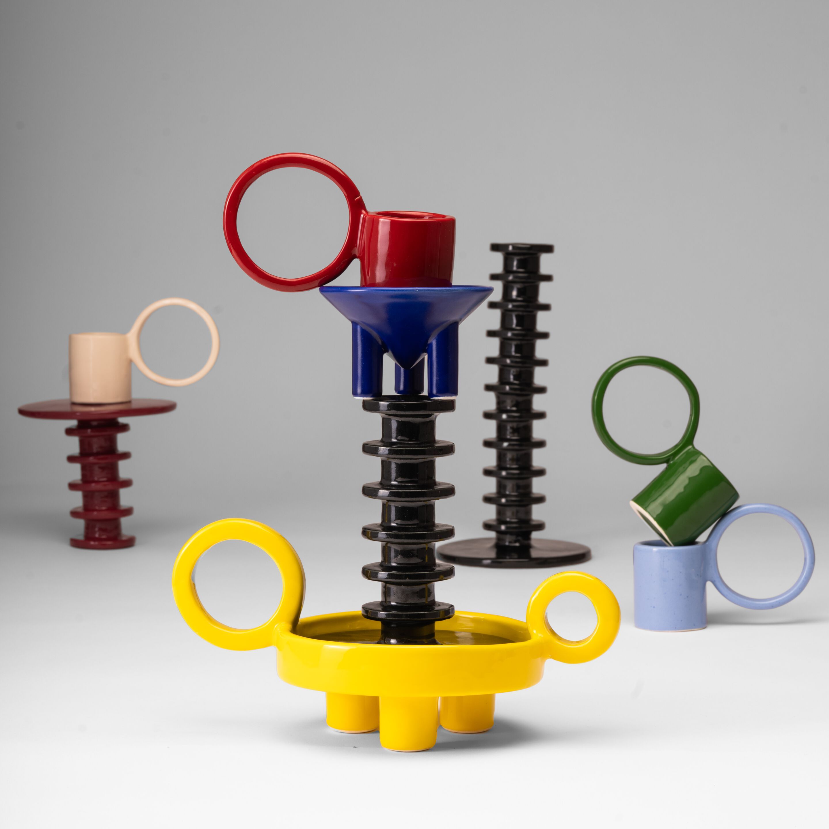 Керамический подсвечник / ВАЗа Paolo Santangelo картезианский ARCH-00114784