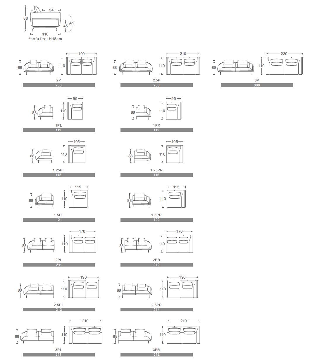 3-местный кожаный диван CAMPO DE' FIORI AURORA ARCH-00027555 - Вид №10