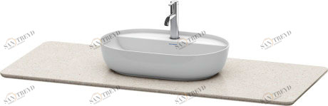 LU946602525 Luv Каменная кварцевая консоль Структура песочного кварцевого камня Duravit
