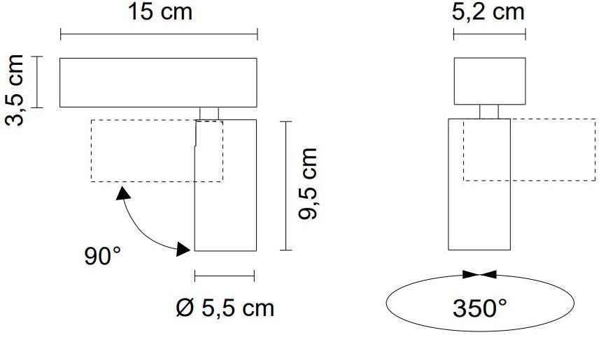 EGOLUCE Регулируемый настенный светодиодный светильник Newton 4618 - Вид №1