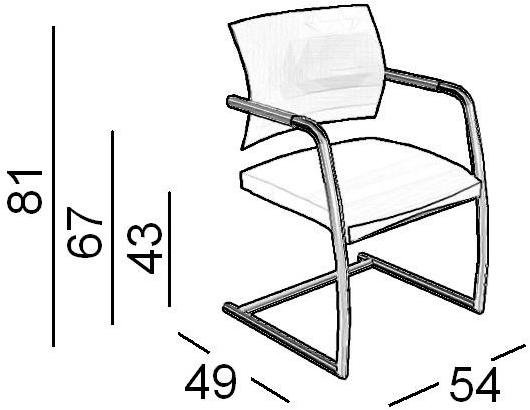Luxy Кресло консольное, обитое тканью, с подлокотниками Aire jr sun-id-1415085 - Вид №1