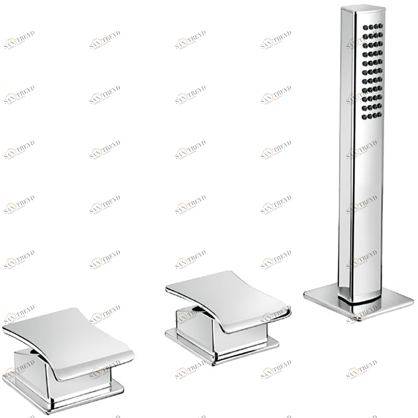 Fir Italia Комплект для ванны на 3 отверстия с ручным душем Déco 87 8748432