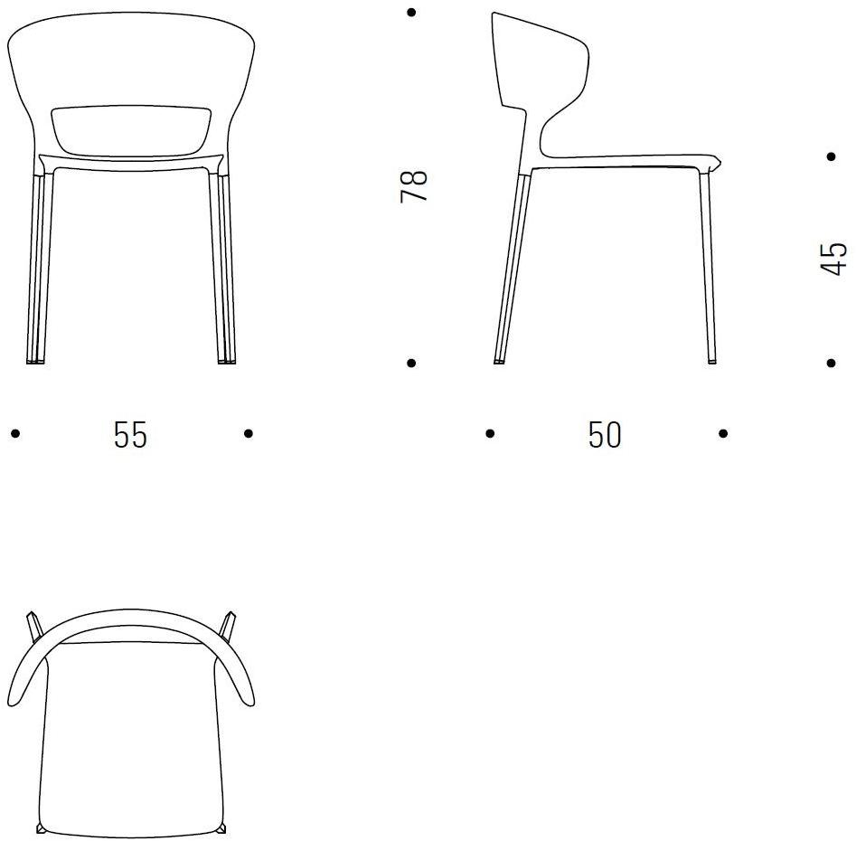 Desalto Штабелируемый стул из полиуретана Koki sun-id-1441293 - Вид №7