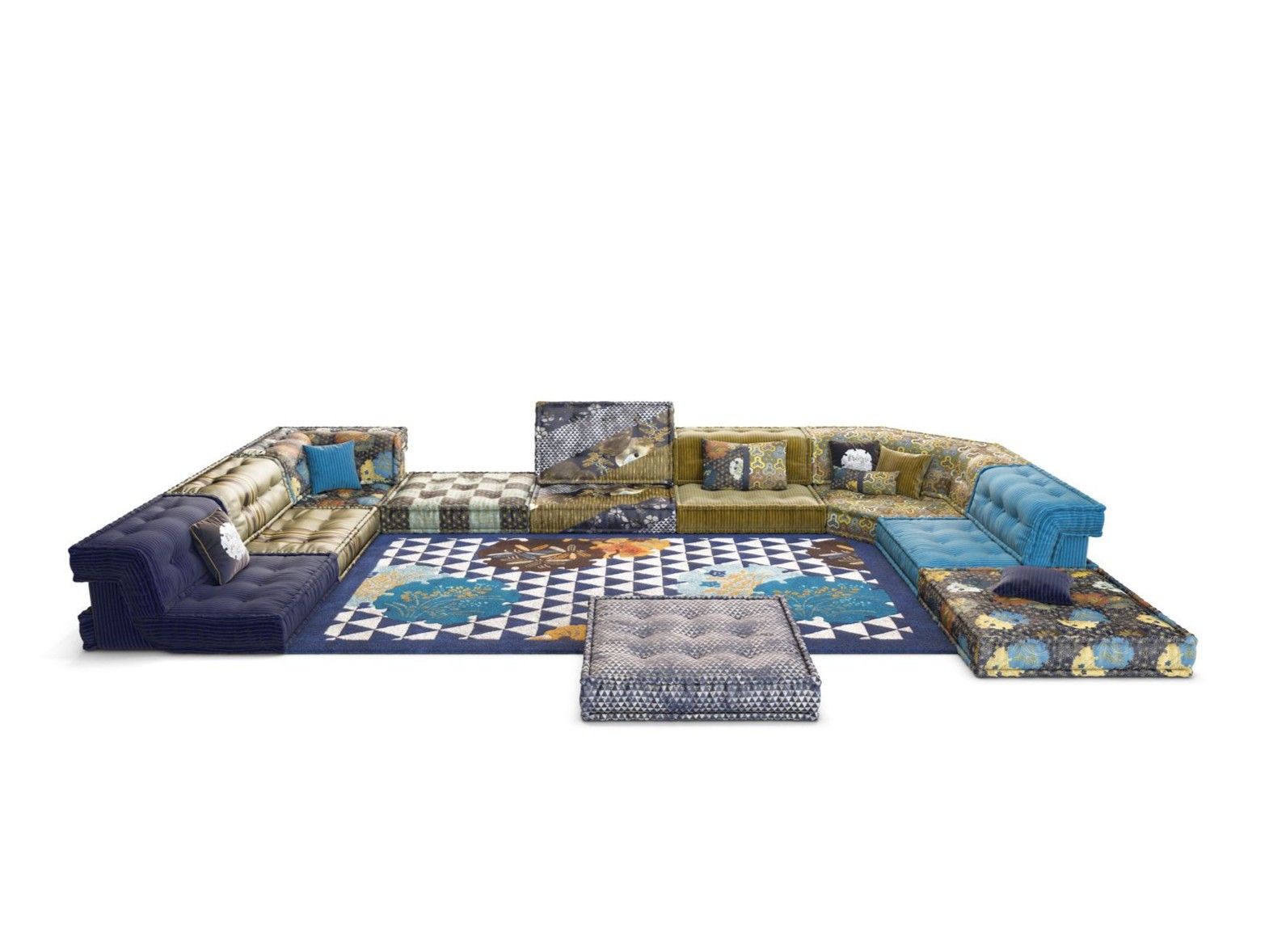 Угловой диван из ткани ROCHE BOBOIS Маджонг ARCH-00091475