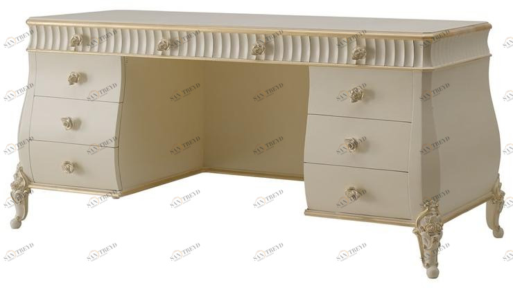 VOLPI Прямоугольный стол с ящиками Night & day 1707