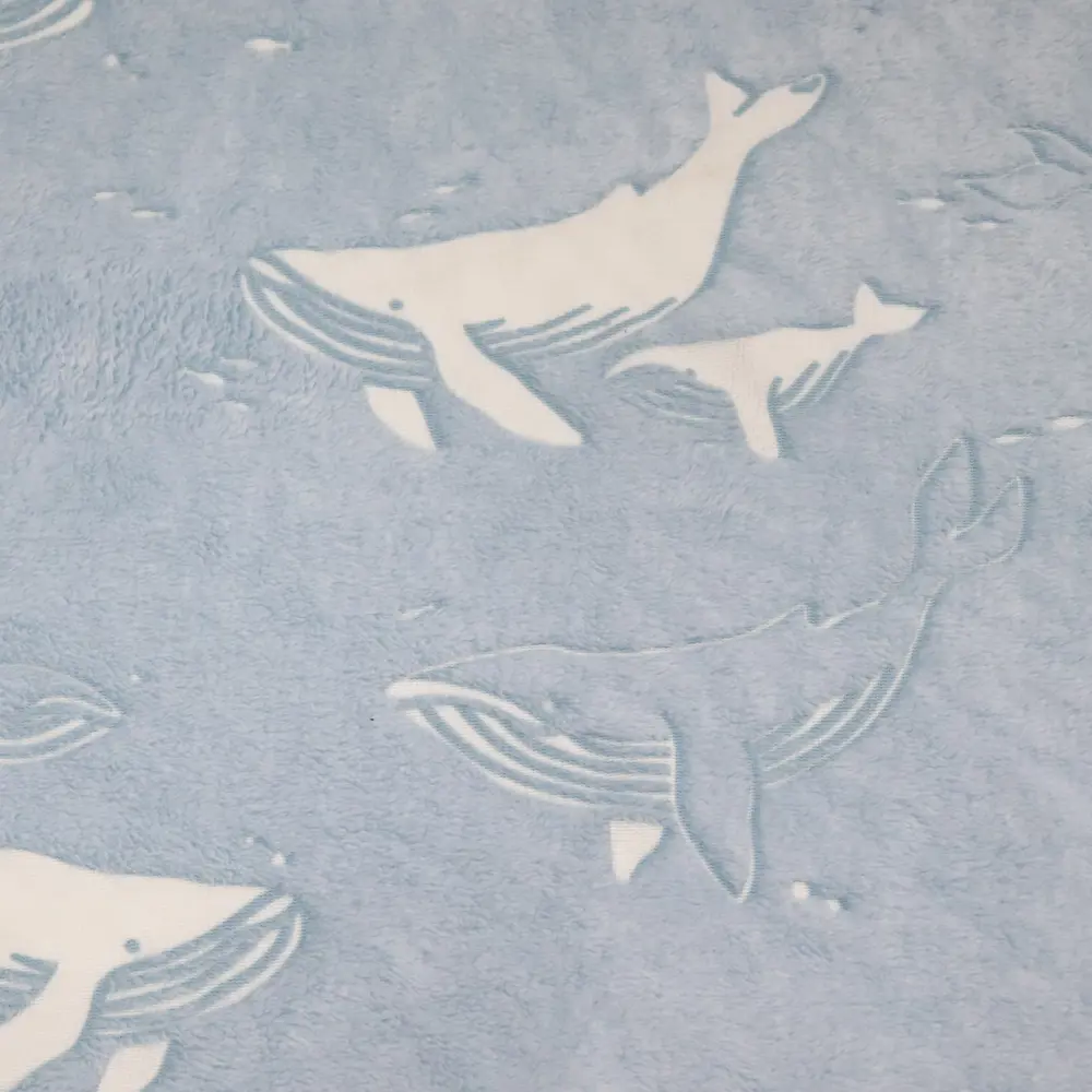 Плед Ardenza Whale 160х200 см фланель цвет голубой STLM-2017305 - Вид №1