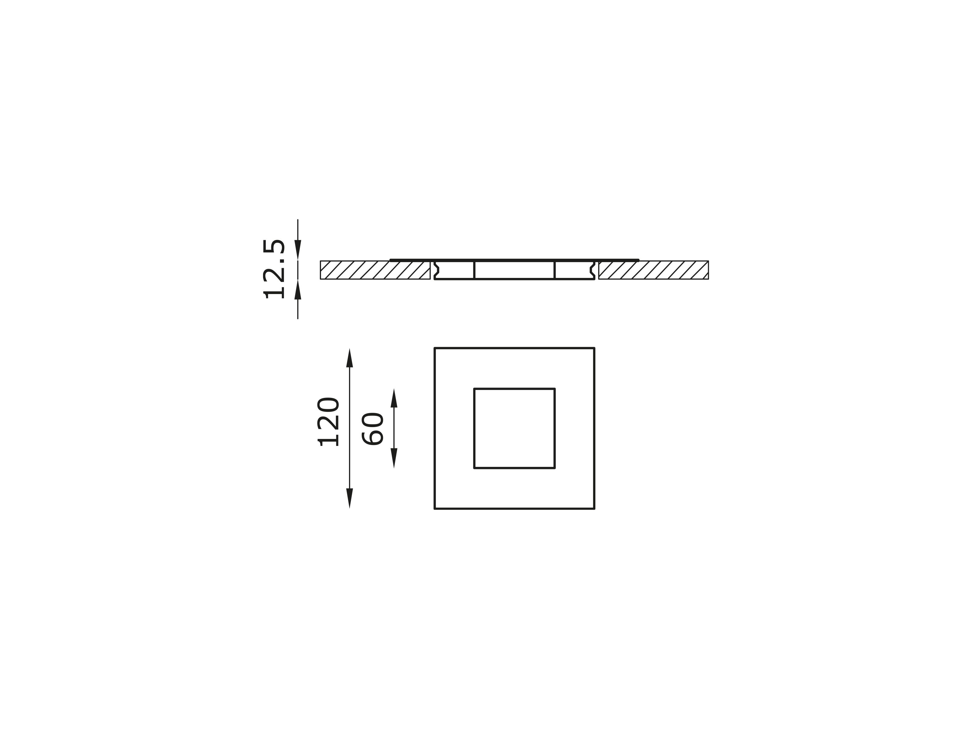 Квадратный светодиодный встраиваемый прожектор в AirCoral® Buzzi & Buzzi SLICE ARCH-00029744 - Вид №2