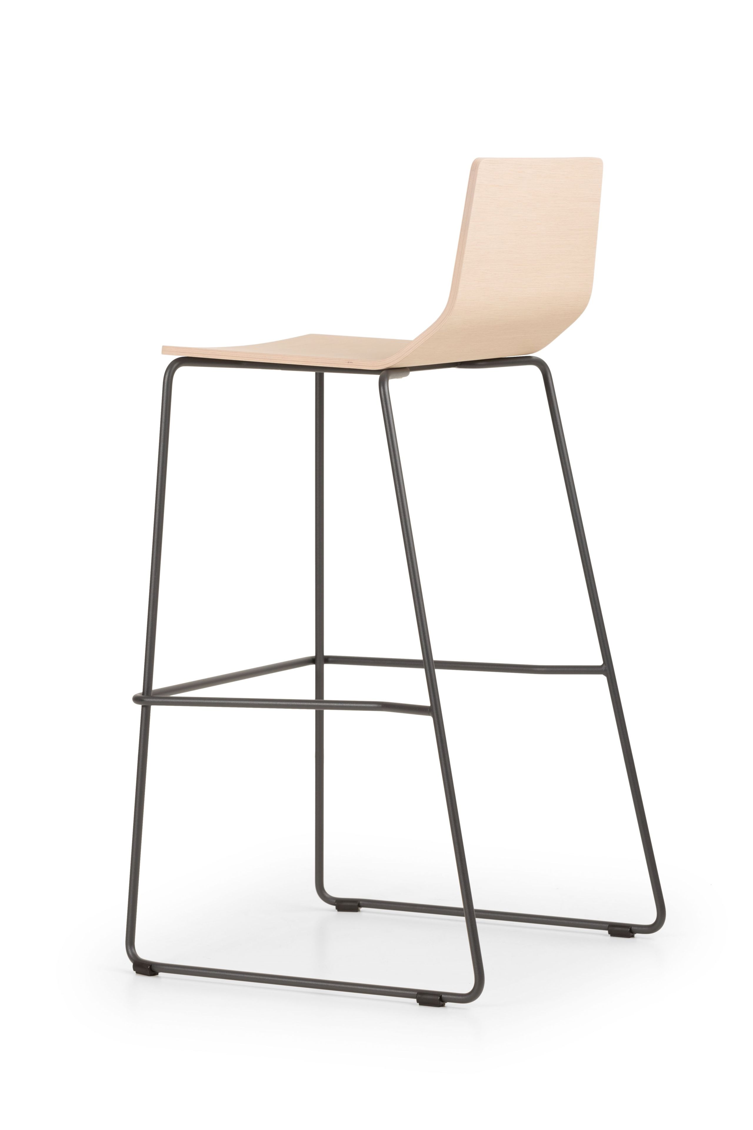 Высокий табурет из стали и дерева True Design ARCH-00072196 - Вид №4