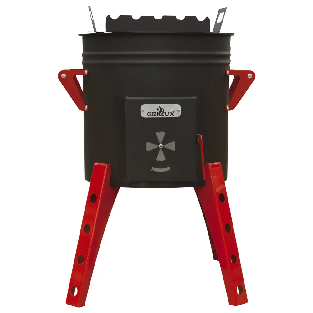 Печь-мангал для казана, толщина стали 2 мм, термокраска Santreyd STLM-2061725 - Вид №4