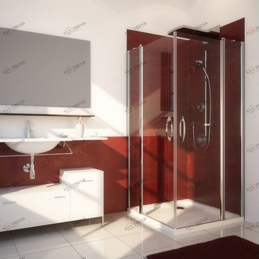 Душевая кабина 80x80 GK-604 стекло прозрачное GUTEWETTER LUX SQUARE 80X80GK604
