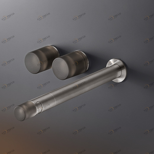 Настенный двойную ручку смеситель с поворотным носиком для фонтанирует поток L. 300 мм. Цветные TechnoGel® ручки  UDT06 CEADESIGN 