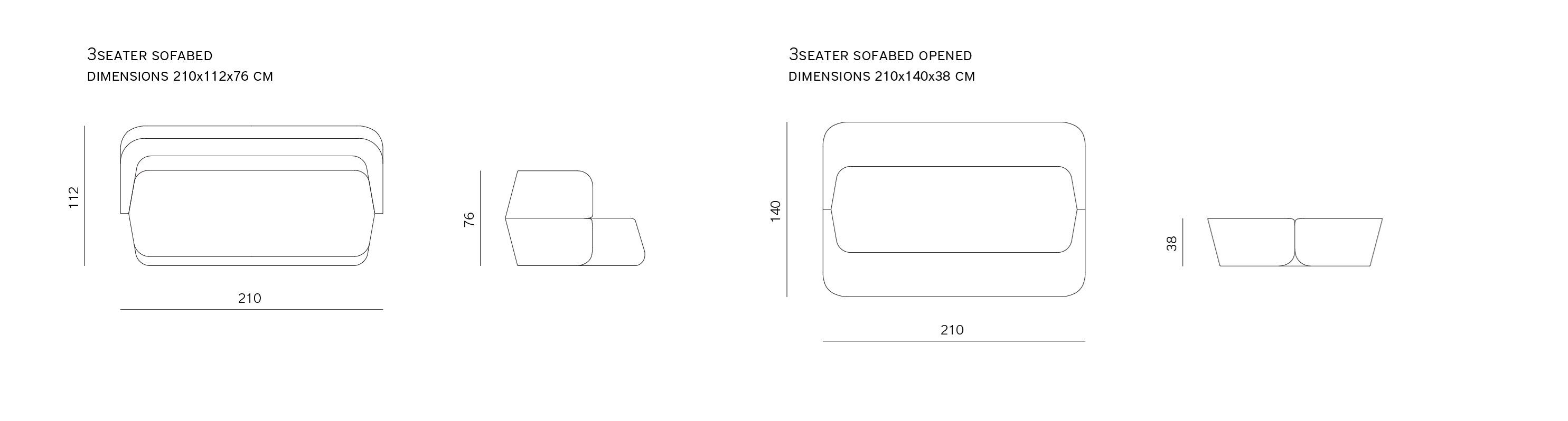 Диван-кровать из ткани prostoria Revolve ARCH-00097115 - Вид №6