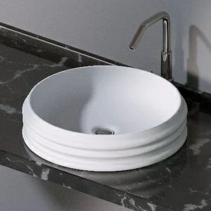 L608101 Накладная раковина на столешницу  круглая A. e T. Italia GLASS
