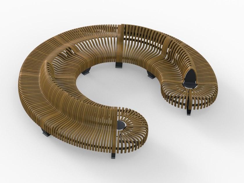 Green Furniture Concept Скамья из фанерованной древесины без спинки Nova c sun-id-1373239 - Вид №6