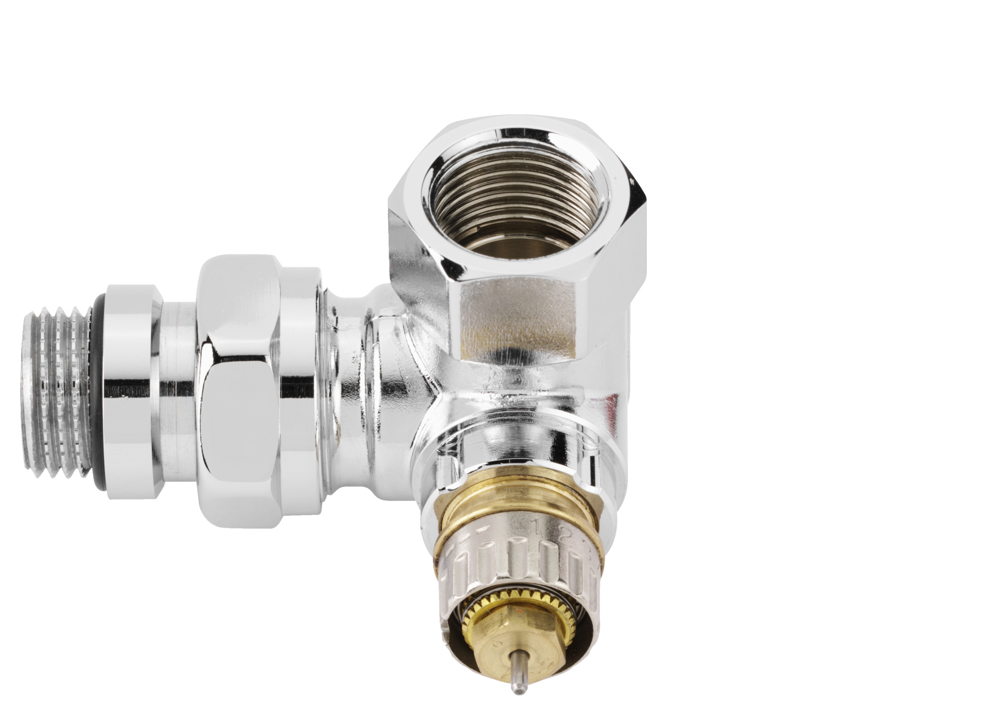 Danfoss Клапан RTR-N/RA-N для двухтрубной системы отопления RTR-N 15 Кл. т-рег. Угл. трехос, лев. 013G7022  - Вид №21