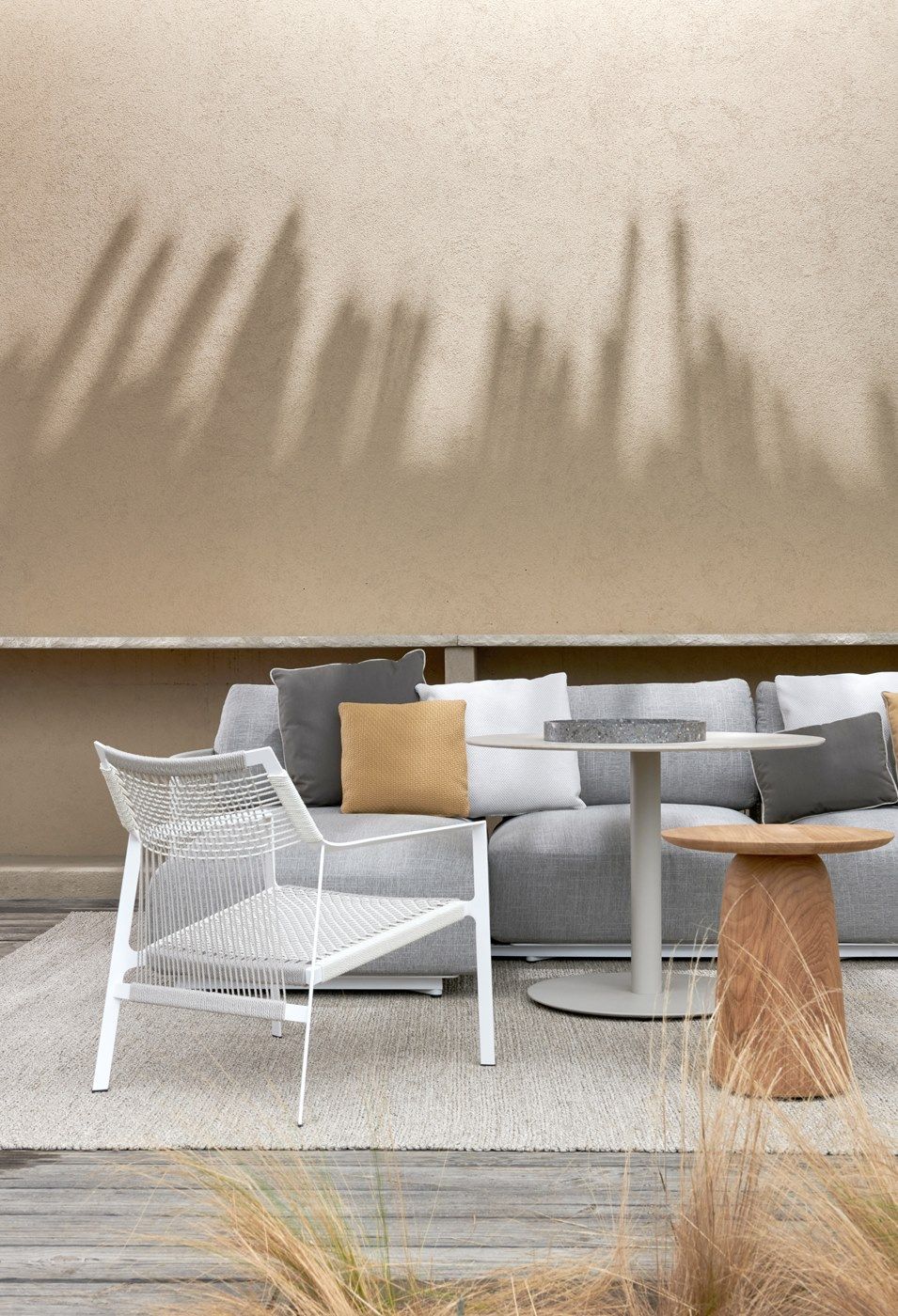 Круглый низкий стол из тикового дерева TRIBÙ дюны ARCH-00061689 - Вид №5