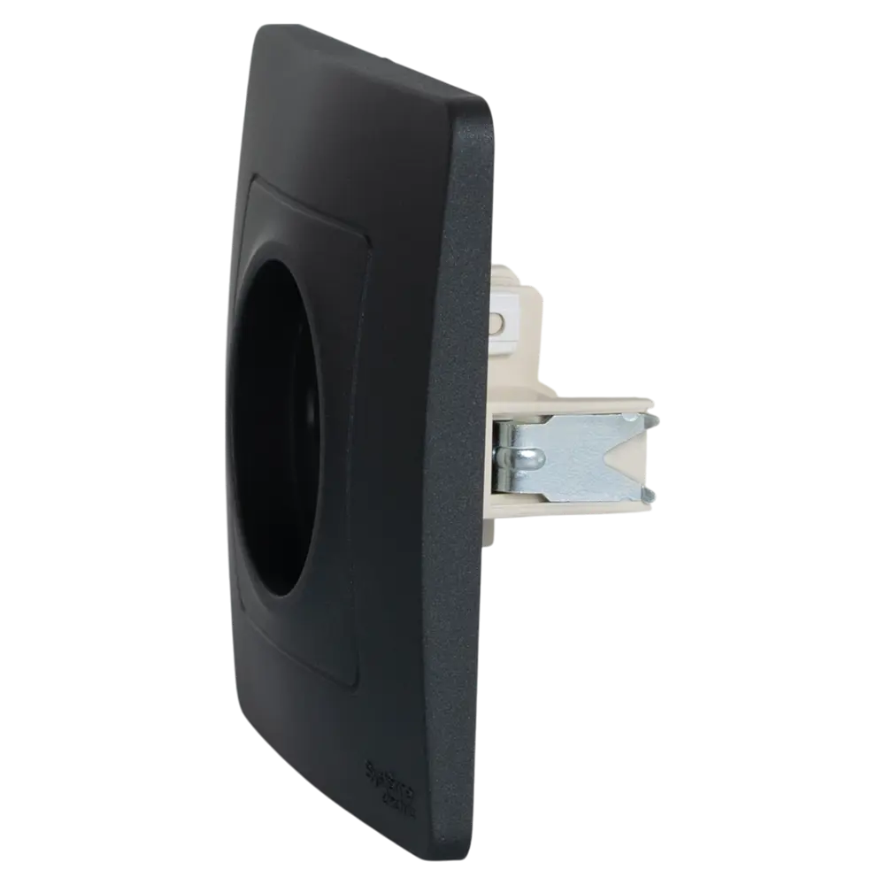 Розетка встраиваемая Systeme Electric Blanca без заземления цвет антрацит STLM-2085061 - Вид №1