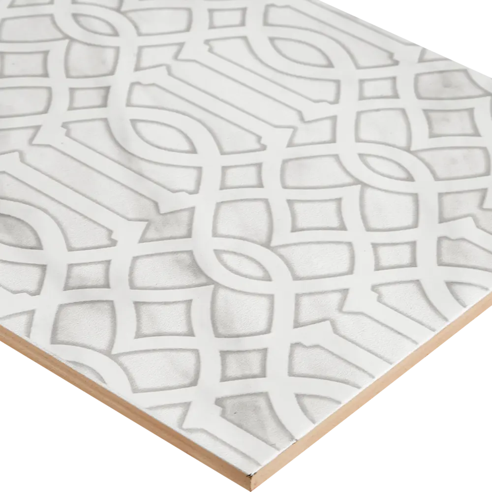 Декор настенный Kerama Marazzi Кремона AZ/A049/7234 20x50 см матовый цвет белый STLM-2087269 - Вид №2