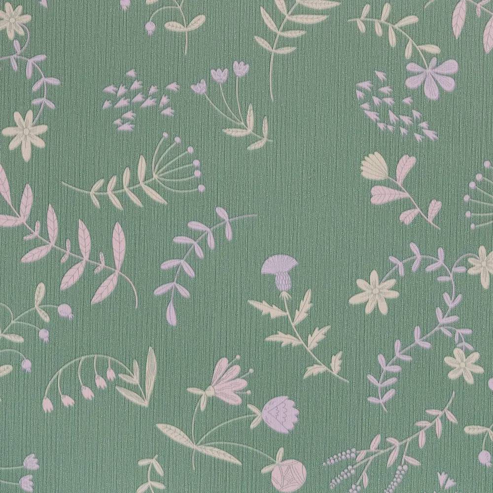 Обои флизелиновые Ateliero Лана 1.06 м зеленые At38109-05 STLM-2194925 - Вид №2
