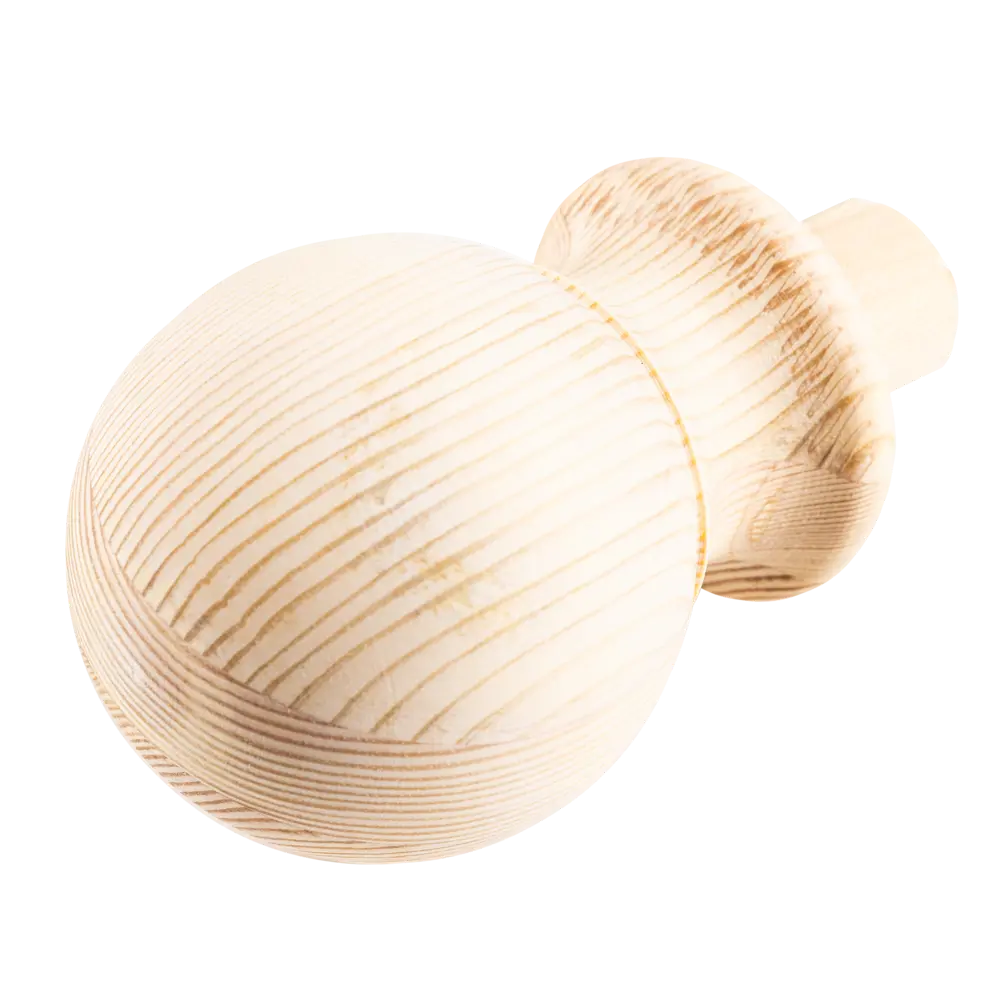 Santreyd Декоративный шар для лестничного столба из сосны 100 мм 81990113 Шар с ножкой STLM-0016715 - Вид №1